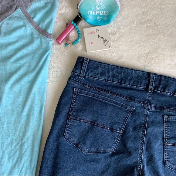 👖🆕{LEE RIDERS} Dark Denim MidRise Slim Straight - Picture 5 of 7